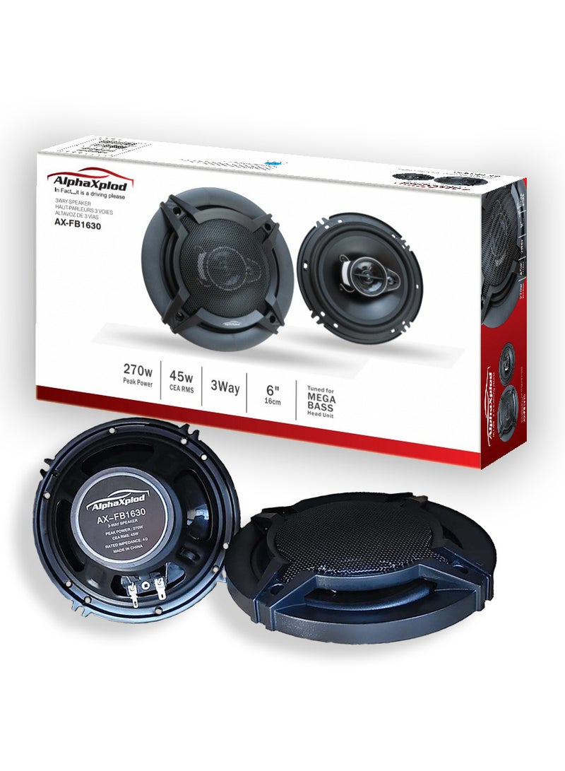 Generic AX-FB1630 6inch 270W 3 Way Door Speaker  - Image 1
