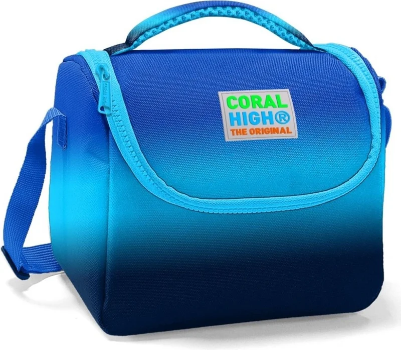 CORAL HIGH Boy's Navy Blue Gradient School Lunch Bag