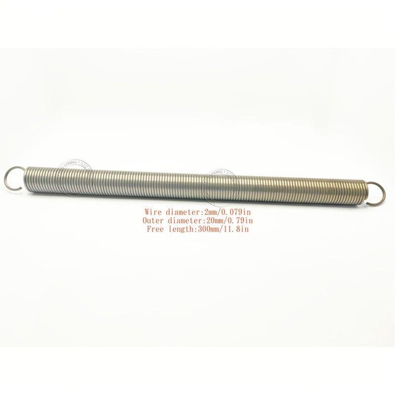 1pc Extension Spring 2mm X 20mm X 300mm - Image 2