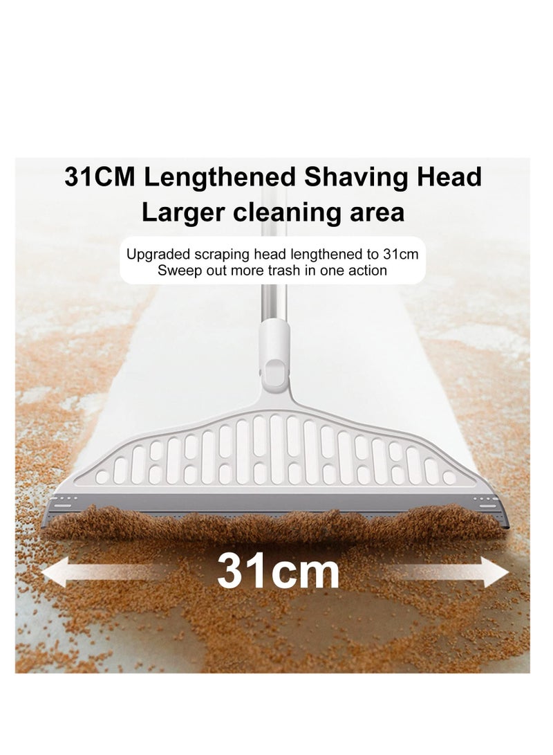 Excefore Magic Broom, Water Scraper, Window Squeegee, Multifunctional Silicone Sweeping Brush, Djustable Water Squeegee Broom Remove Dirt and Hair, for Cleaning Garage Courtyard Bathroom Shower Glass Window - Image 3