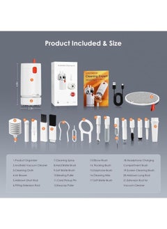 Generic 21 in 1 Multifunctional Electronic Cleaning Kit, Keyboard Cleaning Kit, Suitable for Airpods, iPhone, Ipad, Earbuds, Laptop, Computer, Camera, Lens, Monitor, Keyboard  - Image 2