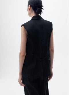 MANGO Linen Suit Waistcoat  - Image 2