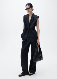 MANGO Linen Suit Waistcoat  - Image 5