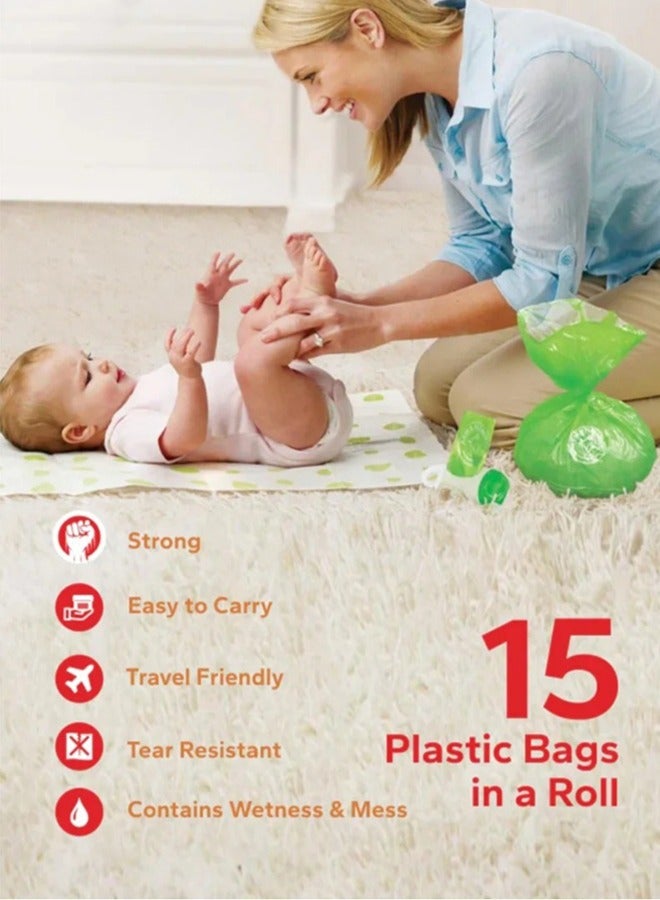 Pack Of 8 Disposable Diaper Bag Refill Rolls - Image 4