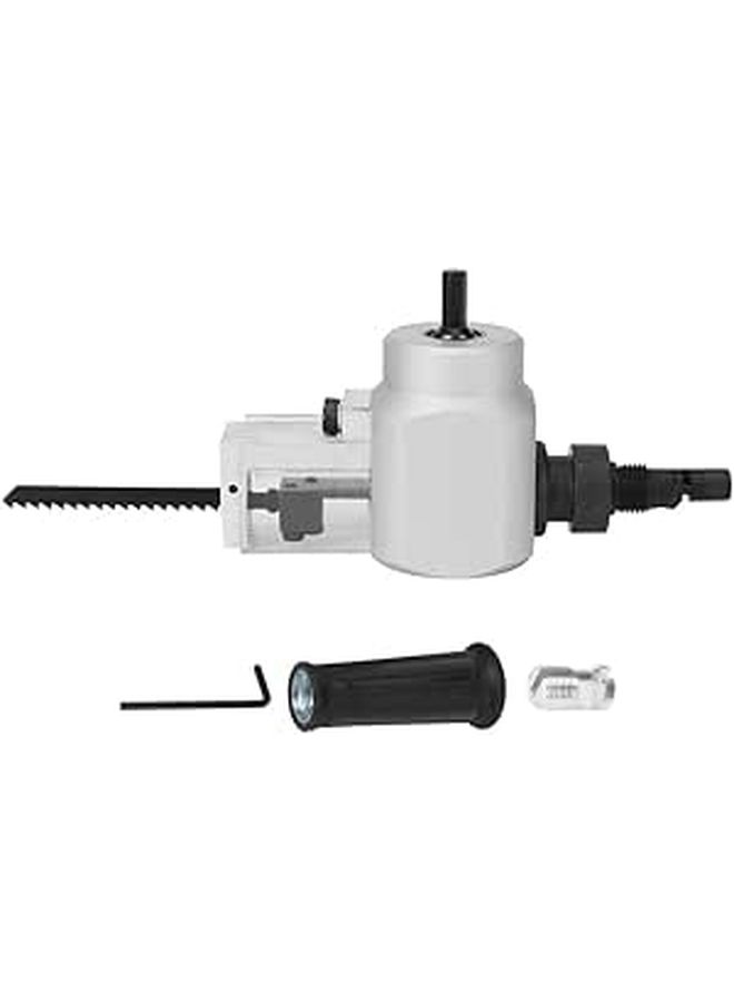 Double Head Metal Cutter Sheet Nibbler Drill Attachment Wireless Electric Wood Saw with Wrench for Thin Metal Stainless Steel Aluminum Copper Plastic Fiberboard Cutting - Image 1
