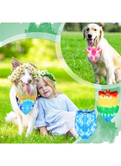 20 Pcs Dog Bandanas Bulk Washable Triangle Bibs Dog Scarf Dog Kerchief Puppy Neckerchief for Small Medium Large Dogs Cats Girl Boy Costume (Tie Dye, XL Size) - pzsku/Z22E3D91300CF35F8A504Z/45/_/1691501082/278d4895-f8e8-448b-a97c-c173dff15f44