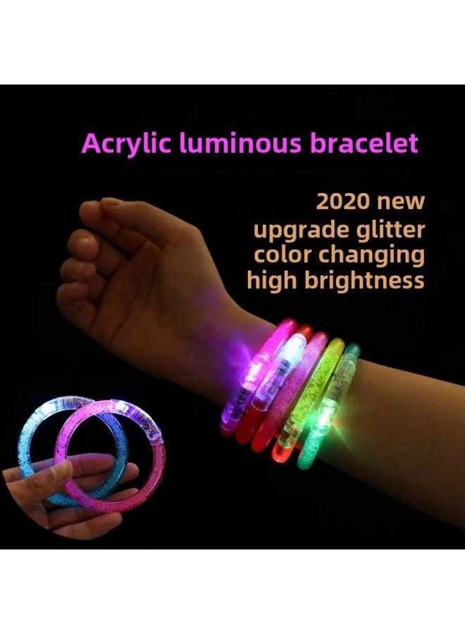 Luminous Bracelet Acrylic Flash Night Market Children's Bracelet Concert Cheer Small Gift Stall Toys Wholesale-Colour:Luminous Bracelet-random Color  - Image 1