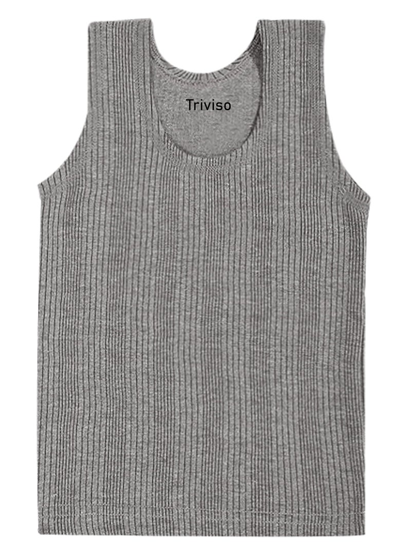 Triviso Kid Boys Kid Girls Unisex Winter wear Thermal Vest Thermal Top Quilted Thermal Inner Body warmar Thermal Sleeveless Baniyan for Kids Pack of 3 Multicolour - Image 3
