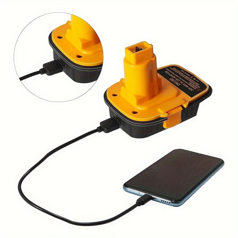 عدد 2 محول بطارية DM18D مع USB للأدوات 18 فولت - Image 4