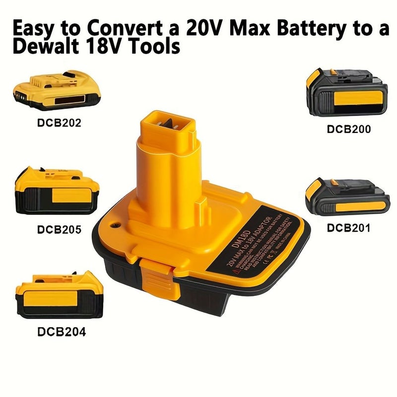 عدد 2 محول بطارية DM18D مع USB للأدوات 18 فولت - Image 5