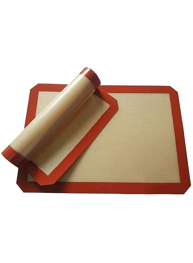 Raxoom 2 Pack Silicone Baking Mat, Non Stick Heat Resistant Premium Baking Mat for Cookies, Pizzas, Pretzels, Macaron and More, Reusable Baking Sheet Mat (Style A) - Image 1