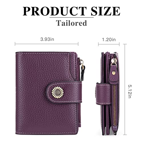 FALAN MULE Small Wallet for Women Leather Bifold Compact Small Womens Wallet with RFID Blocking - Image 3
