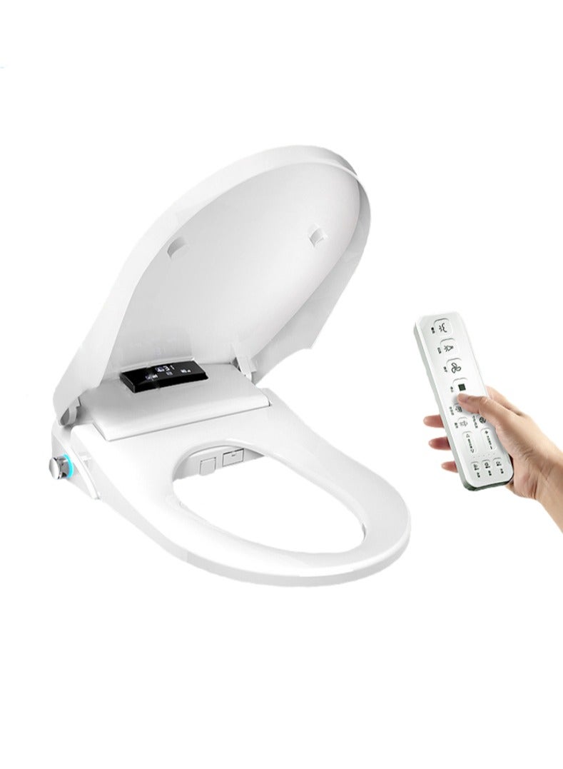 Jourvent Smart Bidet Toilet Seat, Elongated, with Wireless Remote Control, Heated Seat, Unlimited Warm Water, Warm Air Dryer, and LED Nightlight | Self-Cleaning Nozzle & Soft-Closing Lid for Ultimate Hygiene and Comfort in Modern Bathrooms - Image 1
