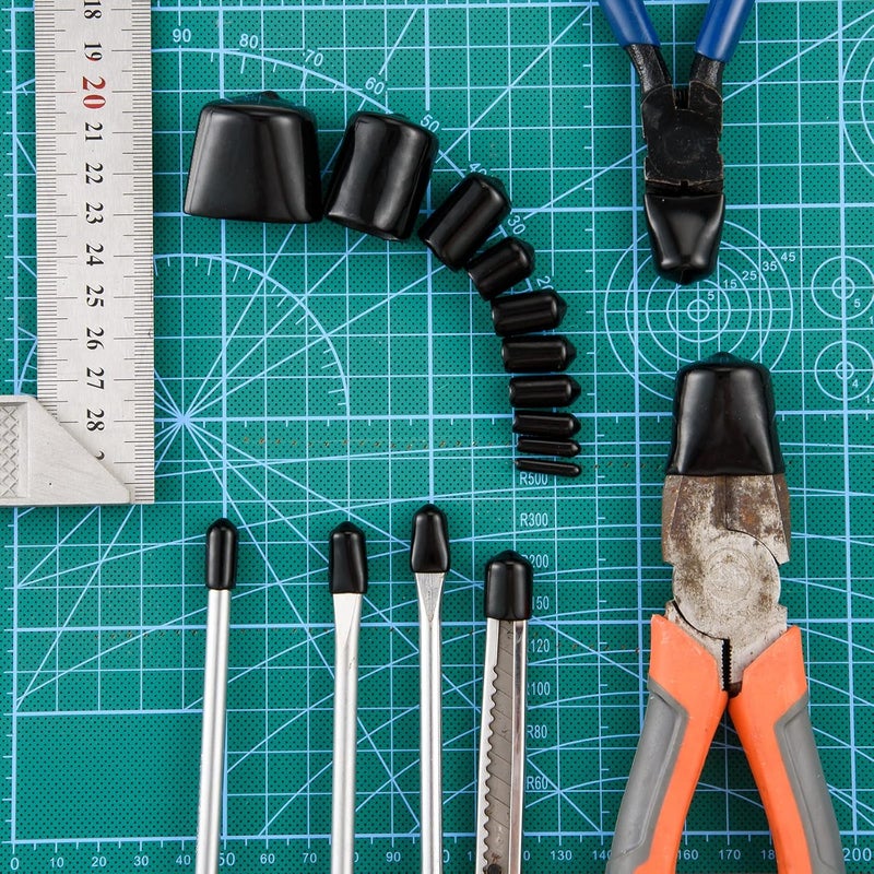 CESTAME 320 Pieces Rubber End Caps Black Round Vinyl End Caps Bolt Screw Covers Caps Rubber Thread Protector Caps Cover in 10 Sizes from 0.08 to 1 Inch - Image 5