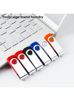 Generic USB Flash Drive Rotating USB2.0 Exhibition Advertising Bidding Gifts 2g4g USB Flash Drive High-speed Transmission USB Flash Drive Custom Logo-Colors:Red-Capacity:64GB  - Image 3