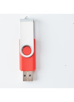 Generic USB Flash Drive Rotating USB2.0 Exhibition Advertising Bidding Gifts 2g4g USB Flash Drive High-speed Transmission USB Flash Drive Custom Logo-Colors:Red-Capacity:64GB  - Image 1
