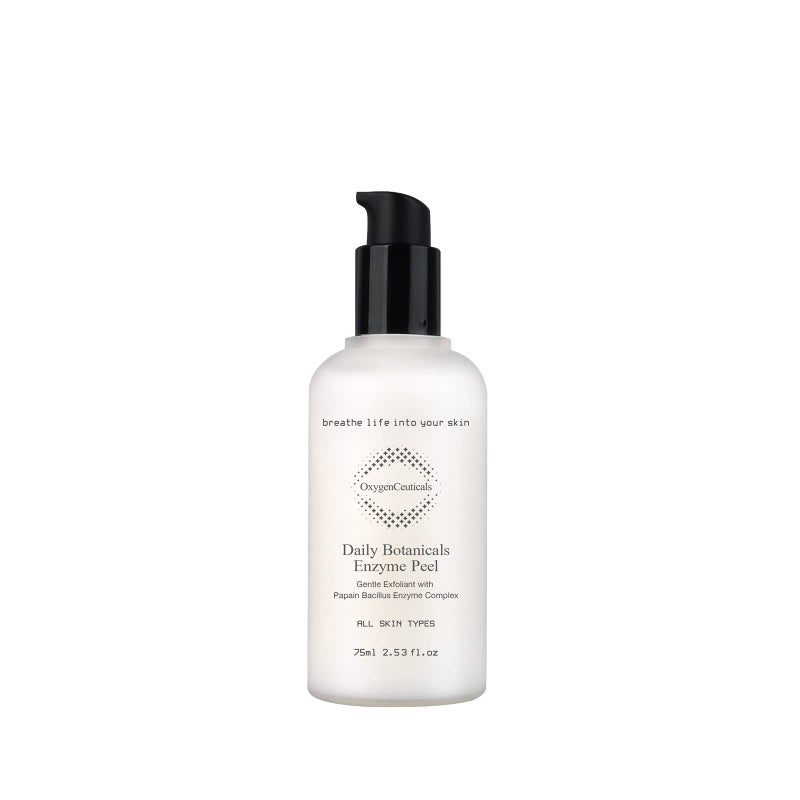 OxygenCeuticals Daily Botanicals Enzyme Peel  Professional Natural Enzyme Peeling Gel Made with Papaya  Pineapple Enzymes for Improves Acne Scars Blackheads Pore Size and Skin Texture 253 oz