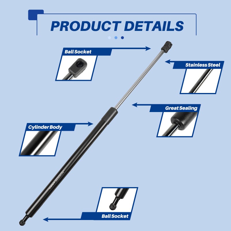 OTUAYAUTO Rear Hatch Struts Lift Supports Replacement for 2010-2015 Lexus RX350, RX450h Liftgate Shocks - OEM# 6756 (Pack of 2) - Image 4