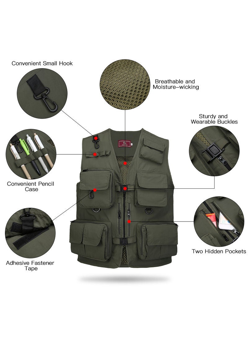 NIBEMINENT Multi Pockets Fishing Jacket 40*2*30cm  - Image 4