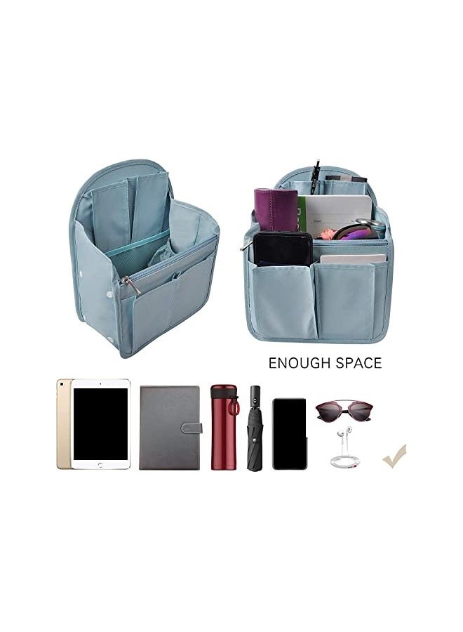 Barakah Backpack Organizer, Insert Small Bag Divider for Rucksack Purse Lightweight Nylon Shoulder Bag Organizer Insert, Light Blue - Image 2