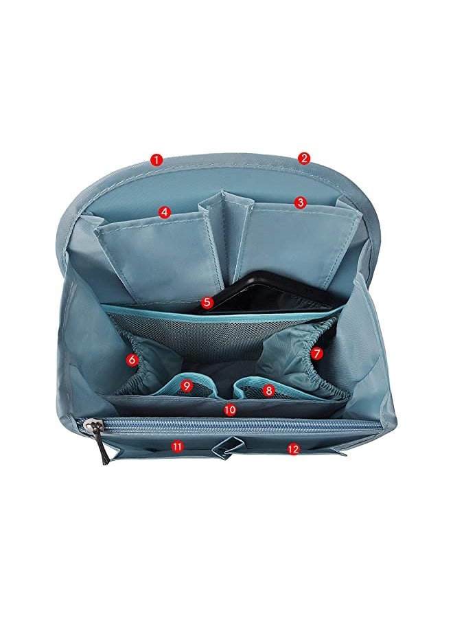 Barakah Backpack Organizer, Insert Small Bag Divider for Rucksack Purse Lightweight Nylon Shoulder Bag Organizer Insert, Light Blue - Image 4