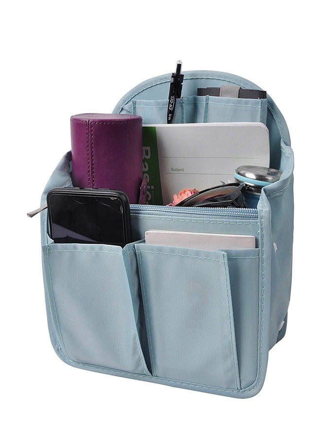Barakah Backpack Organizer, Insert Small Bag Divider for Rucksack Purse Lightweight Nylon Shoulder Bag Organizer Insert, Light Blue - Image 1