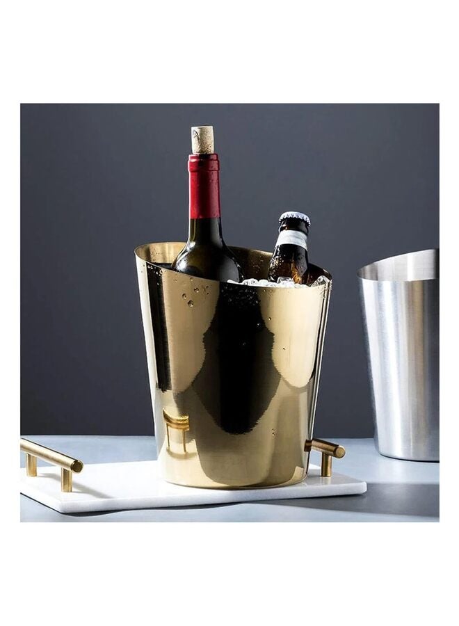 Ice Bucket, 4 Quarts Stainless Steel Champagne Bucket with Ice Tongs, Ice Bucket with Handle for Cocktail Bar, Wine Home Bar Accessories Parties(SILVER) - Image 4