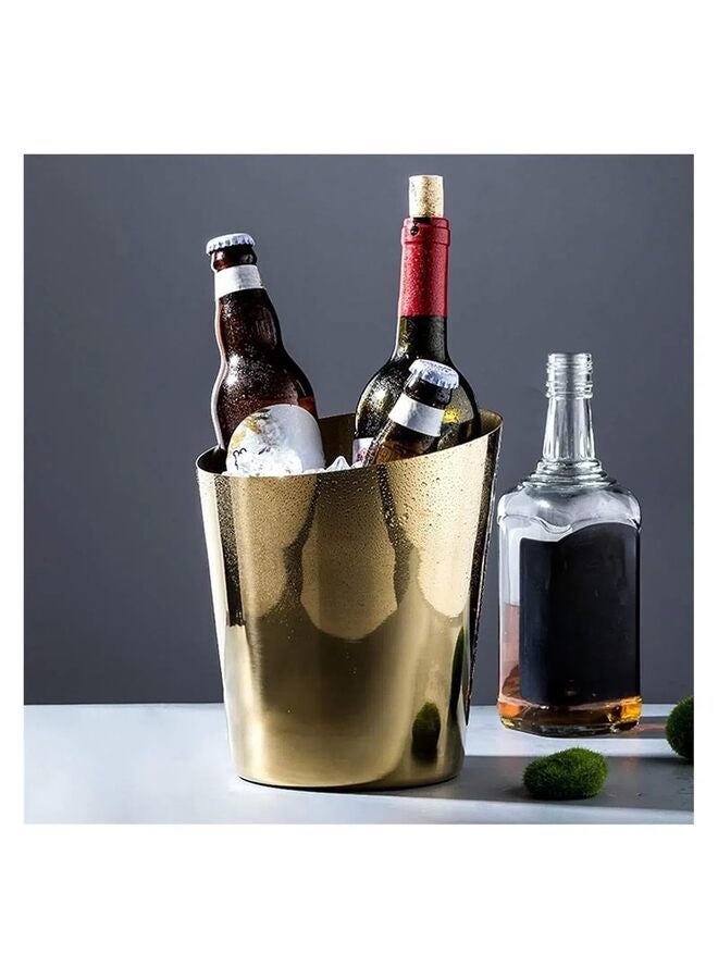 Ice Bucket, 4 Quarts Stainless Steel Champagne Bucket with Ice Tongs, Ice Bucket with Handle for Cocktail Bar, Wine Home Bar Accessories Parties(SILVER) - Image 5