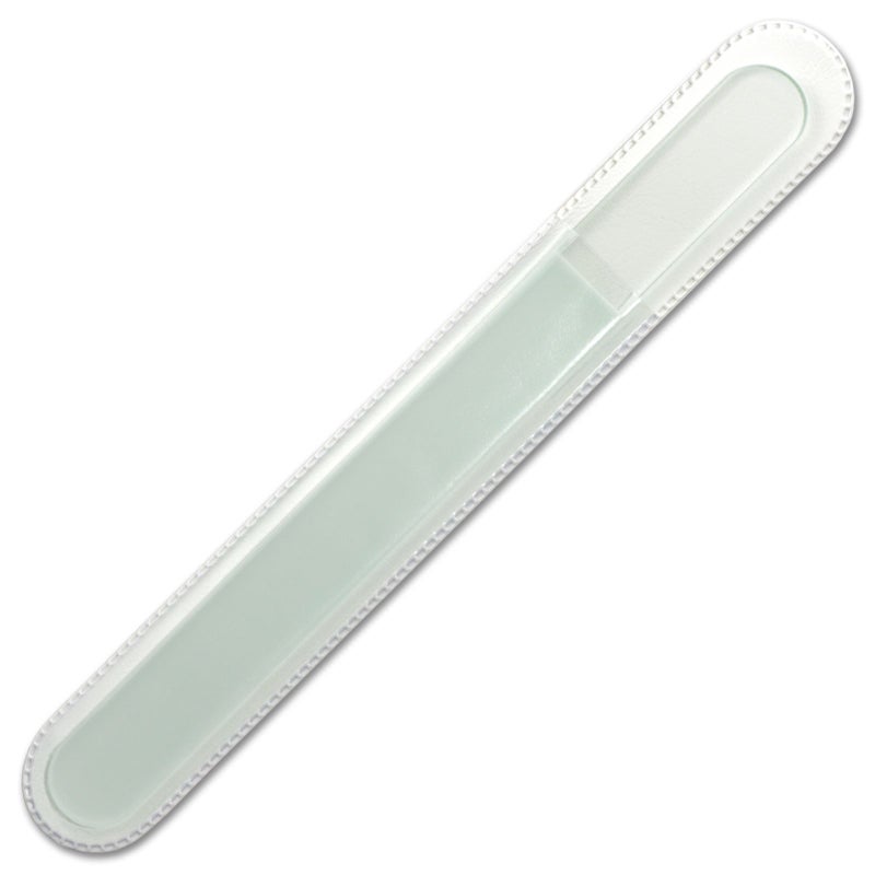 Mont Bleu Large Professional Glass Nail File - Genuine Czech Tempered Glass - Handmade in Czech Republic - Best Crystal Nail File for Natural Nails - Image 1