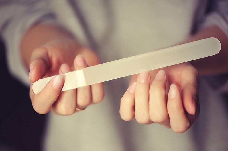Mont Bleu Large Professional Glass Nail File - Genuine Czech Tempered Glass - Handmade in Czech Republic - Best Crystal Nail File for Natural Nails - Image 2