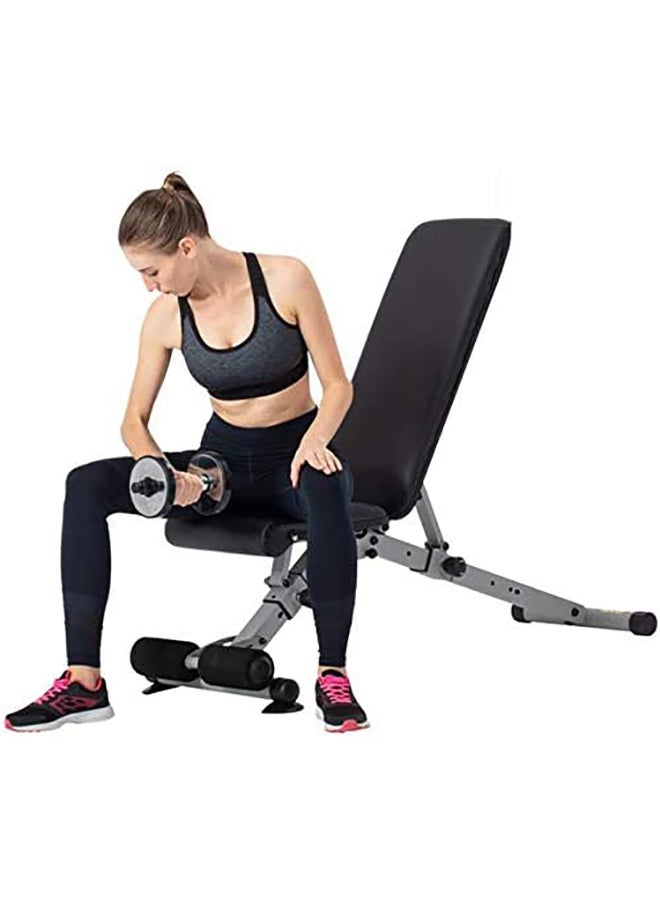 Generic Multi-angle Adjustable Weight Bench, Ergonomic Adjustable Seat- Sturdy Steel Frame - Load Bearing 200KG, Foldable Bench  - Image 1