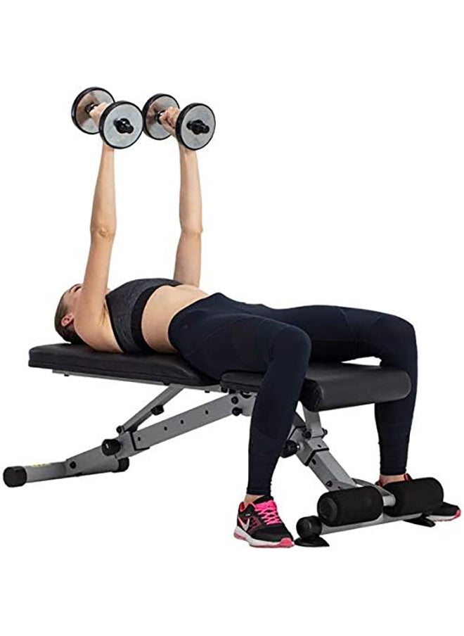 Generic Multi-angle Adjustable Weight Bench, Ergonomic Adjustable Seat- Sturdy Steel Frame - Load Bearing 200KG, Foldable Bench  - Image 2