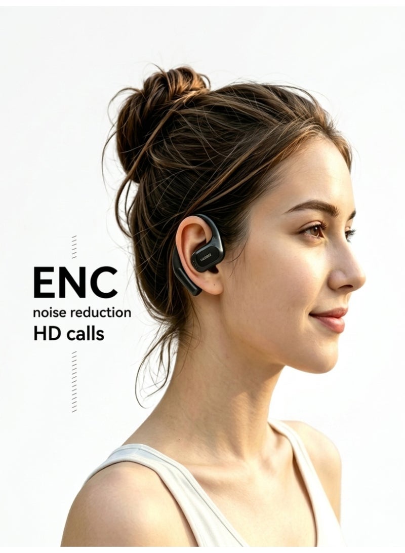 Bluetooth 5.4 Open Ear Earbuds, OWS Wireless Headphones, ENC Clear Calls, Touch Control, IPX4 Waterproof, 20H Playtime - Image 4