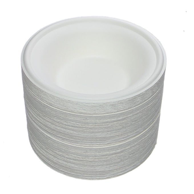 150 PACK 12 OZ ROUND DISPOSABLE BOWLS ECOFRIENDLY 100 NATURAL SUGARCANE BIODEGRADABLE COMPOSTABLE BAGASSE TREE FREE AND PLASTIC FREE 150