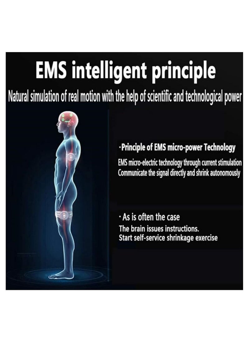 ABS Muscle Stimulator, Electrical Muscle Training Stimulation, Slimming Machine, Abs Stimulator, Body Shape, Body Massager, for Home Office Fitness
