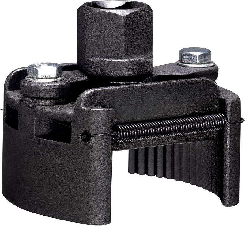 THE WHITE SHOP Adjustable Oil Filter Wrench Universal Oil Filter Removal Tool 1/2'' Drive Cap Style Oil Filter Tool Perfect Fits Small Medium-sized Spin-on Oil Filter(SMALL) - Image 1