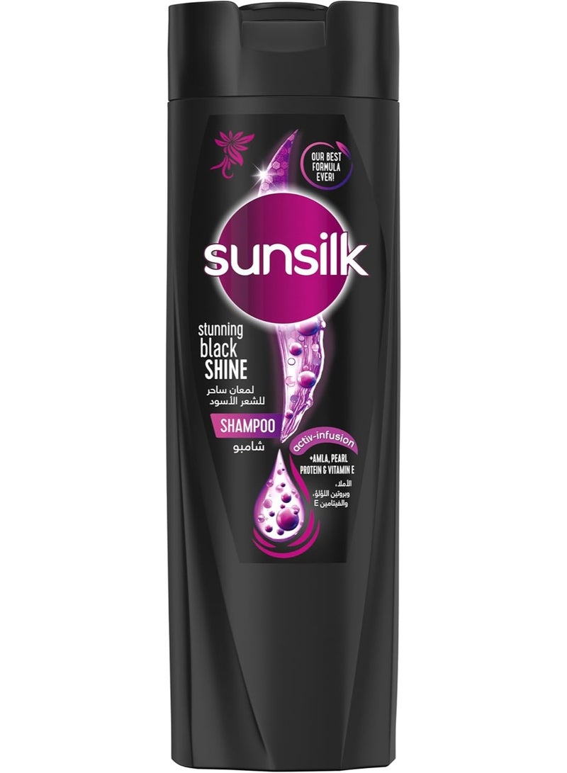 Sunsilk Two Pieces of Stunning Black Shine Shampoo 190 ml - Image 2