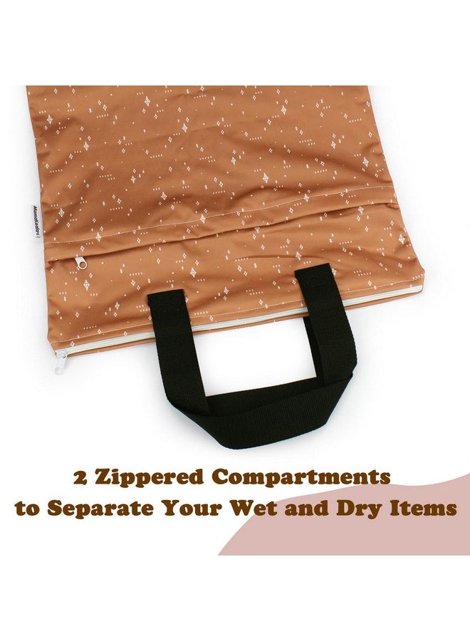 ماما كوالا حقائب ماما كوالا المعلقة القابلة لإعادة الاستخدام لتخزين أغراض الأطفال، والحفاضات القماشية، وملابس السباحة، والسفر، وملابس الصالة الرياضية، والشاطئ، وأجزاء المضخة، ولوازم النظافة، وجيبين بسحّاب، عبوة من قطعتين (W004L) - Image 3