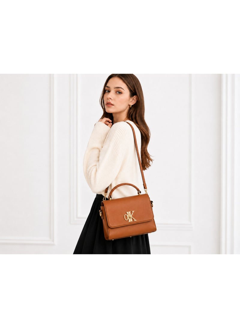 Kanaz "Classic Queen" Women's Handbag – Elegant Crossbody Shoulder Bag with Luxury Gold Hardware & Adjustable Strap, Structured Fashion Purse - Image 2