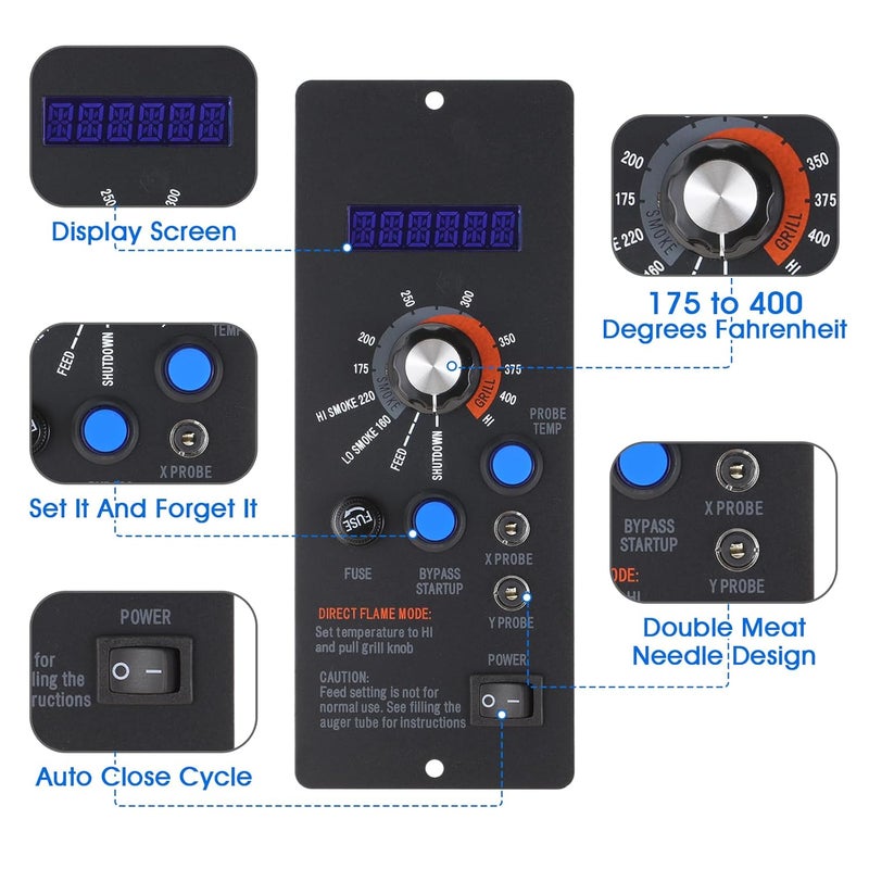 DRELD Replacement for Camp Chef Digital Thermostat Controller Kit, Compatible with Camp Chef Wood Pellet Grills PG24STX PG24XT PG24S PG24WWS with Meat Probe, Temperature Sensor Probe - Image 3