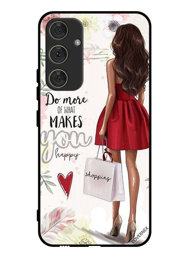 Covernex Protective Case Cover For Samsung Galaxy A54 Do More Of What Makes You Happy - Image 1