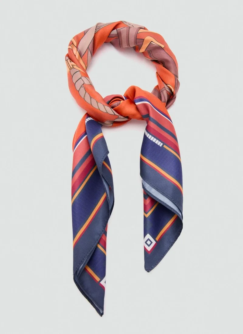 مانجو Chain-Print Scarf