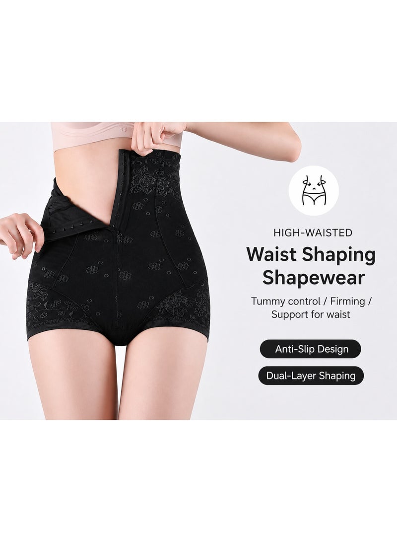 SHOWDAY Women's High-Waisted Tummy Control Shapewear Panty with Zipper and Hook Closure, Waist Trainer Body Shaper, M-XXXL - Image 2