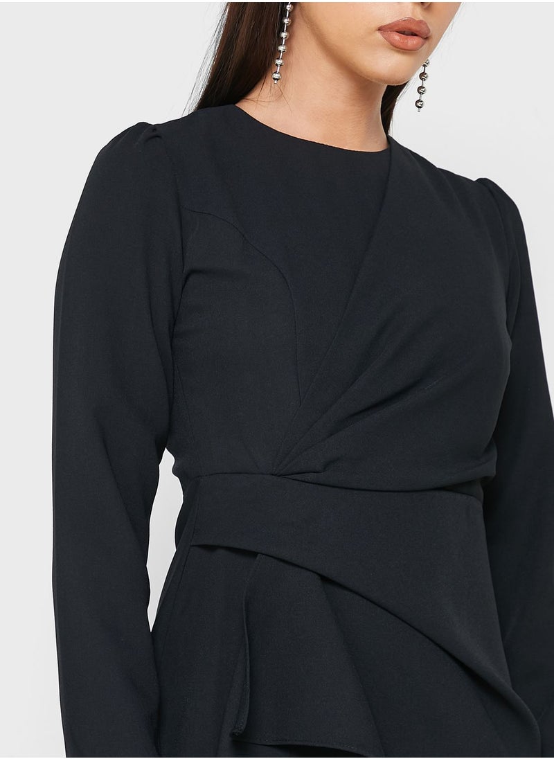Khizana Side Twist Detail Shift Dress  - Image 3
