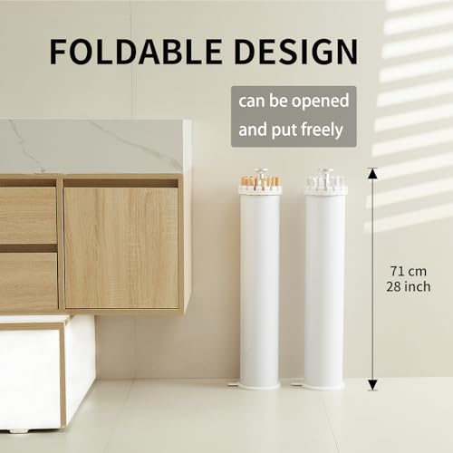 JOOM Tripod Clothes Drying Rack, Garment Rack Portable and Foldable Space Saving Laundry Drying Rack - Drying Rack Clothing 12 Rods Wooden - Image 5