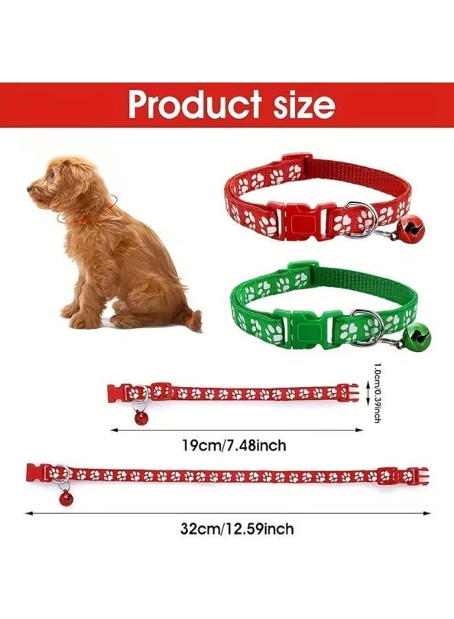 5-Pack Reflective Cat Collars with Safety Buckle & Bell – Adjustable Nylon Cat Collars in Random Colours for Cats & Kittens - Image 5