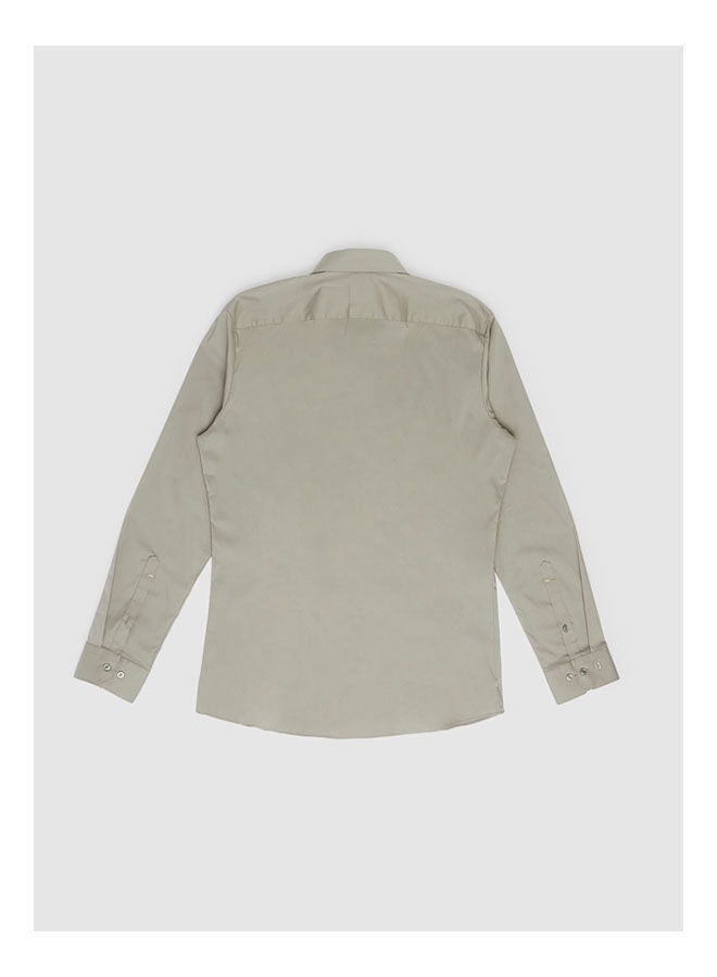 Olymp Collared Neck Long Sleeve Plain/Basic Shirt  - Image 2