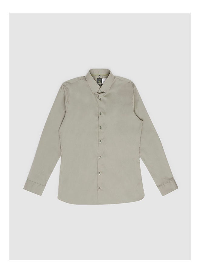Olymp Collared Neck Long Sleeve Plain/Basic Shirt  - Image 1