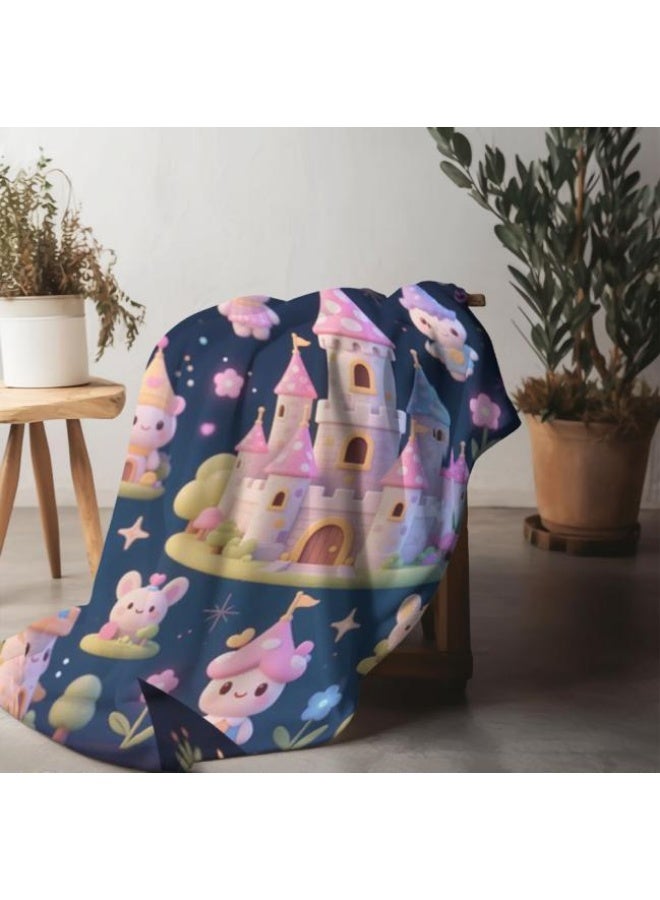 عام بطانية رقيقة من الفانيلا الكرتونية للأطفال والرضع (دافئة ومريحة، ومناسبة للنوم والألعاب) 70 سم * 100 سم - Image 5