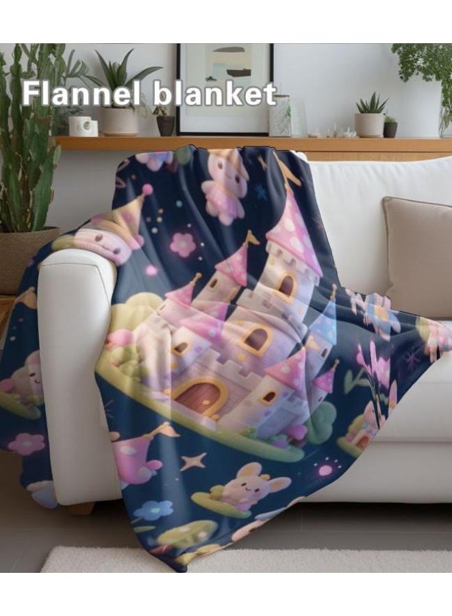 عام بطانية رقيقة من الفانيلا الكرتونية للأطفال والرضع (دافئة ومريحة، ومناسبة للنوم والألعاب) 70 سم * 100 سم - Image 4